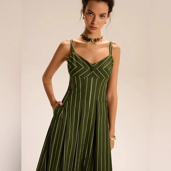 Commense Striped Maxi Dress - Picture 3 of 13